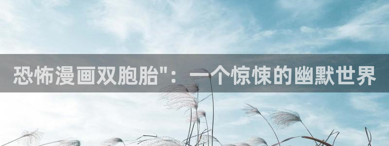 韩漫漫画免费下载：恐怖漫画双胞胎\